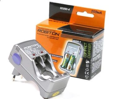 Лот: 21601772. Фото: 1. Зарядное устройство Robiton SD250-4... Батарейки, аккумуляторы, элементы питания