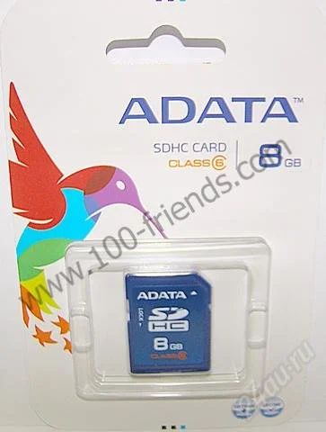 Лот: 1941922. Фото: 1. Карта памяти "A-Data" SD 8Gb... Карты памяти