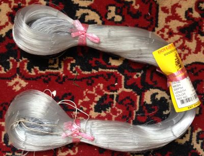 Лот: 25743481. Фото: 1. Лесковое сетеполотно "KKF" Таиланд... Рыболовные снасти, сети, поплавки