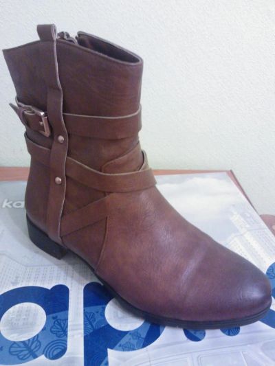 Лот: 6797330. Фото: 1. Осенние ботинки эко-кожа. Ботинки, полуботинки