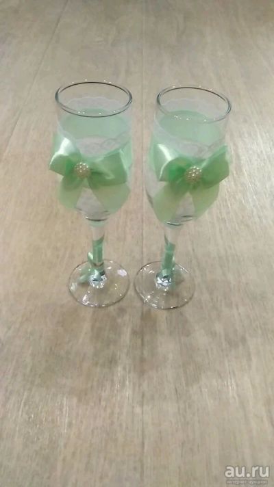Лот: 10652501. Фото: 1. Свадебные бокалы новые в упаковке. Свадебная атрибутика и декор