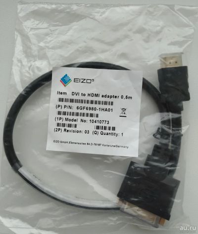 Лот: 17000996. Фото: 1. Adapter переходник адаптер c DVI-D... Шлейфы, кабели, переходники