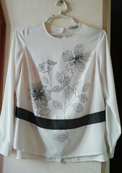 Лот: 18742607. Фото: 1. Блузка, EZURI by E.LEVY. Натуральная... Блузы, рубашки
