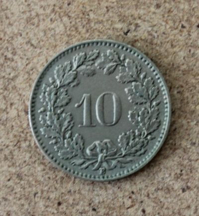 Лот: 21734446. Фото: 1. Монеты Европы. Швейцария 10 раппенов... Европа