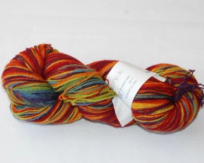 Лот: 3625121. Фото: 1. Пряжа Кауни Эстония Rainbow (радуга... Ткани, нитки, пряжа