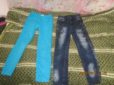 Лот: 7724123. Фото: 1. Джинсы для девочки. Брюки, шорты, джинсы