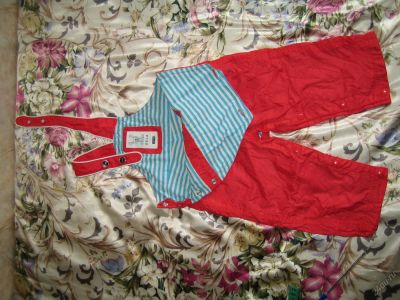 Лот: 5712544. Фото: 1. Комбинезон - морской стиль (плащевка... Костюмы, пиджаки, комбинезоны