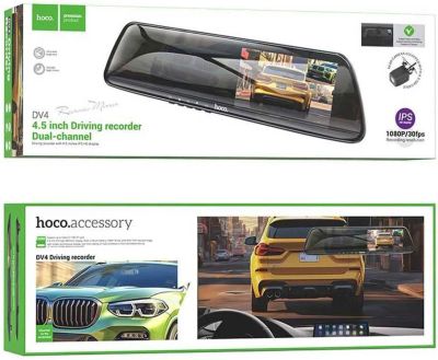 Лот: 25796485. Фото: 1. ВИДЕОРЕГИСТРАТОР ЗЕРКАЛО HOCO... Видеорегистраторы,  радар-детекторы, системы парковки