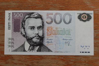 Лот: 22178879. Фото: 1. Эстония 500 крон 2000 года. Ласточка... Частные выпуски, копии банкнот
