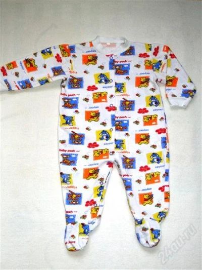 Лот: 1418754. Фото: 1. Теплый слип с начесом "Винни и... Одежда для дома