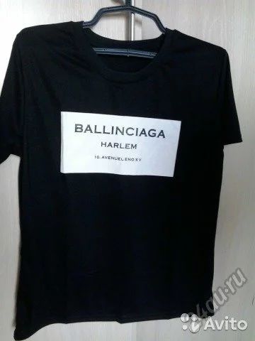 Лот: 5698051. Фото: 1. Футболка "Ballinciaga" р.50-52... Футболки, топы и майки