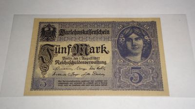 Лот: 20858098. Фото: 1. Германия , 5 марок , 1917 г... Германия и Австрия