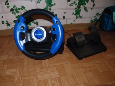 Лот: 4707271. Фото: 1. Игровой руль Defender Challenge... Рули, джойстики