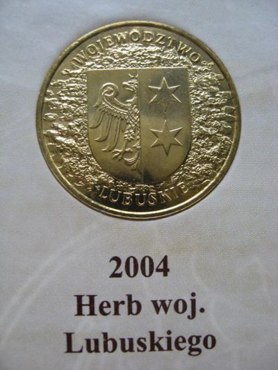 Лот: 10104568. Фото: 1. Польша, 2 злотых 2004 года. Любушское... Европа