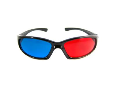 Лот: 1059095. Фото: 1. 3D очки красно-синие из пластика... 3D-очки