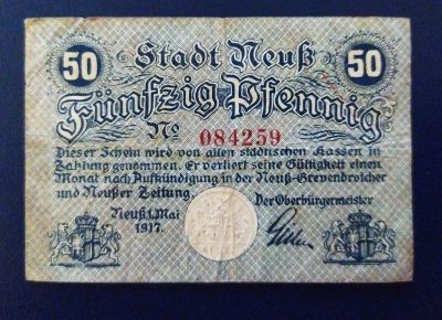Лот: 19685528. Фото: 1. Германия нотгельд 50 пфеннингов... Частные выпуски, копии банкнот