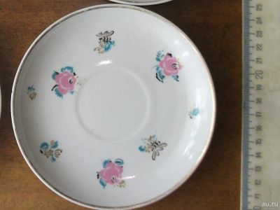 Лот: 15895043. Фото: 1. Тарелка чайная тарелочка цветы... Тарелки, блюда, салатники