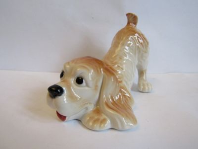 Лот: 18612327. Фото: 1. Кокер спаниель щенок собака фарфор... Фарфор, керамика