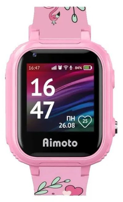 Лот: 21506747. Фото: 1. Умные часы Aimoto Pro 4G, фламинго. Смарт-часы, фитнес-браслеты, аксессуары