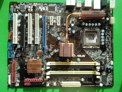 Лот: 5905805. Фото: 1. Материнская плата Asus P5K-E... Материнские платы