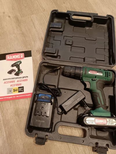 Лот: 25899424. Фото: 1. Дрель аккумуляторная Hammer ACD18BS. Электроинструмент