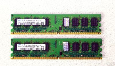 Лот: 10858588. Фото: 1. 4Gb DDR2 2*2Gb Samsung PC2-6400... Оперативная память