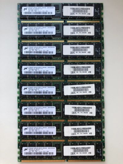 Лот: 21522739. Фото: 1. DIMM DDR 1Gb ECC Reg. разных производителей. Оперативная память