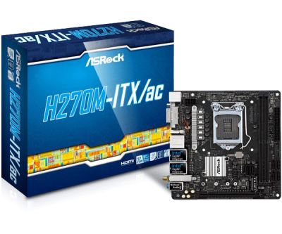 Лот: 15273571. Фото: 1. ASRock H270M-ITX/AC на гарантии... Материнские платы
