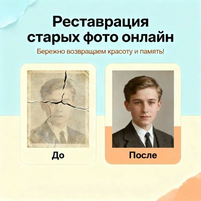 Лот: 25855089. Фото: 1. Восстановлю старые фотографии... Другие (услуги)