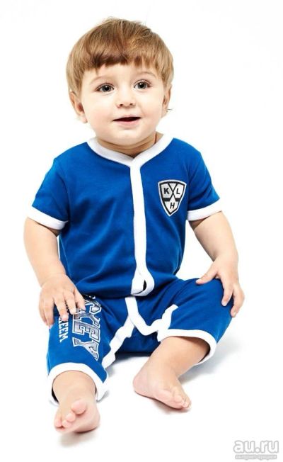 Лот: 13424103. Фото: 1. Ползунки КХЛ, Синий,6-9 мес. Спортивная одежда