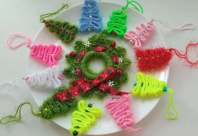 Лот: 24613025. Фото: 1. Сувенир Елочка ручная работа. Подарки на Новый год