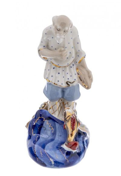 Лот: 17278735. Фото: 1. Статуэтка "Старик и Золотая рыбка... Предметы интерьера и быта