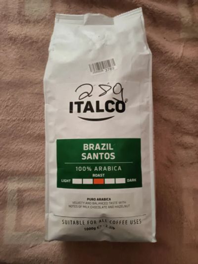 Лот: 21772569. Фото: 1. Italco Brazil Santos 100% арабика... Чай, кофе, какао