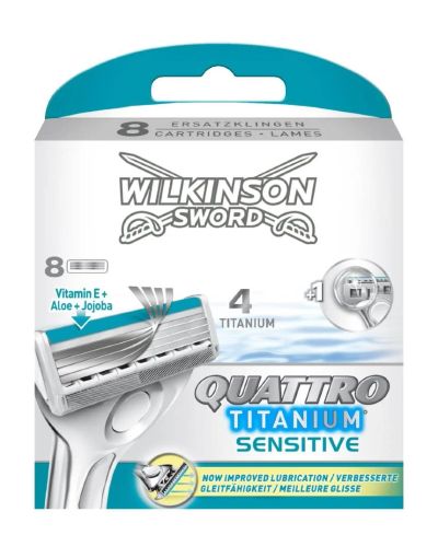 Лот: 4397720. Фото: 1. Wilkinson Quattro Titanium Sensitive... Укладка и стрижка волос, бритьё, эпиляция