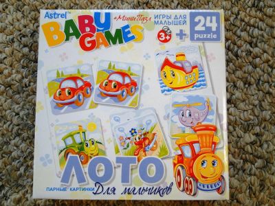 Лот: 6135803. Фото: 1. "Лото для мальчиков" + мини-пазл... Развивающие