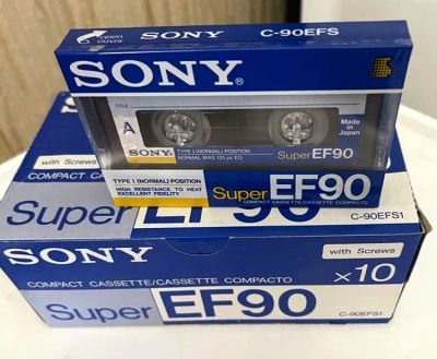 Лот: 20284515. Фото: 1. Аудиокассеты Sony Super EF90. Кассетные деки, магнитофоны