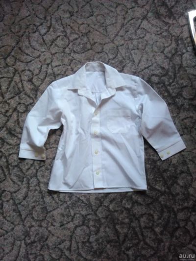 Лот: 13634874. Фото: 1. Рубашка белая для мальчика рост... Рубашки, блузки, водолазки