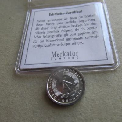 Лот: 20869438. Фото: 1. Монета 1 один пфенниг ГДР Восточная... Германия и Австрия