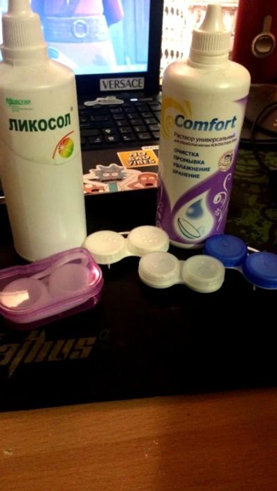 Лот: 11644659. Фото: 1. Линзы Элджея (белые). Контактные линзы