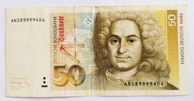 Лот: 21974045. Фото: 1. Германия (ФРГ) 50 марок 1991. Германия и Австрия