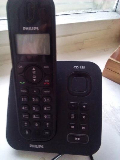 Лот: 6876401. Фото: 1. Радиотелефон Philips CD155. DECT и радиотелефоны