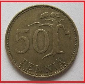 Лот: 14026801. Фото: 1. %% Финляндия 50 пенни 1982 (№). Европа