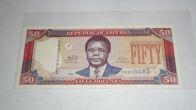 Лот: 20580407. Фото: 1. Либерия , 50 долларов , 2009 г... Африка