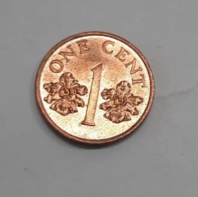 Лот: 21233795. Фото: 1. Монета Сингапур 1 цент 1995г. Азия