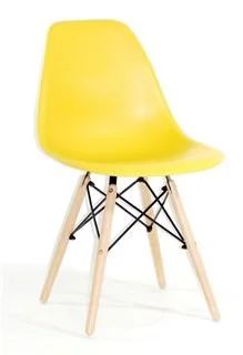 Лот: 14834165. Фото: 1. Стул РР-638 Eames желтый 12. Столы, стулья, обеденные группы