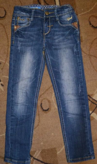 Лот: 4237429. Фото: 1. модные узкие джинсы на девочку... Брюки, шорты, джинсы