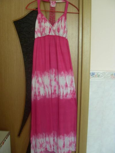 Лот: 9986811. Фото: 1. Длинное розовое платье 44-46 размер. Платья
