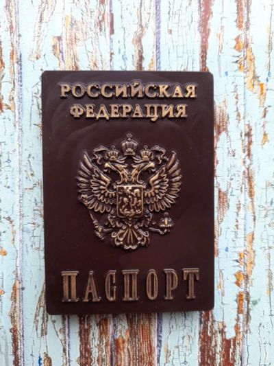 Лот: 19314012. Фото: 1. Шоколадный сувенир Паспорт РФ... Сувенирные мелочи