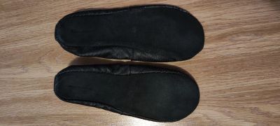 Лот: 20997838. Фото: 1. Чешки черные кожаные, разм. 21... Другое (обувь)