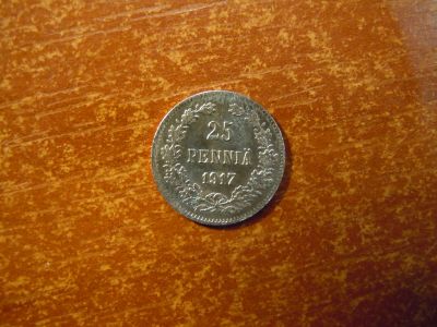 Лот: 25820969. Фото: 1. 25 пенни 1917г(S) Финляндия, 1... Россия до 1917 года